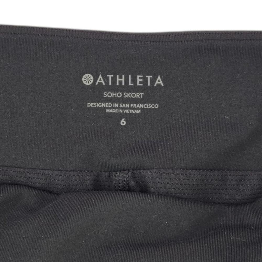Athleta | Black Soho Skort with Pockets | Size 6 - Picture 6 of 7